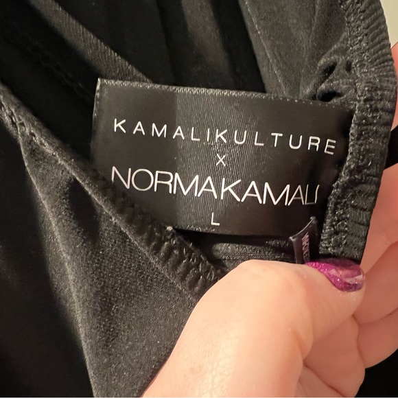 Kamalikulture x Norma Kamali Halter Dress Black Large - Picture 3 of 7